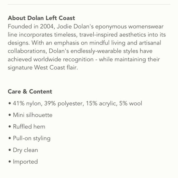 Dolan left coast zebra ruffle knit mini skirt - Picture 14 of 14